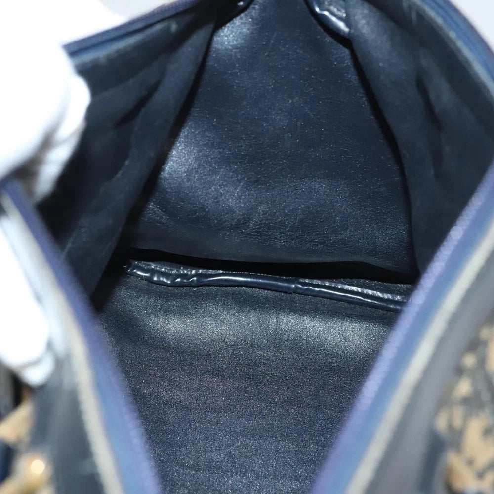 Vintage Dior Handbag - Navy Trotter Canvas