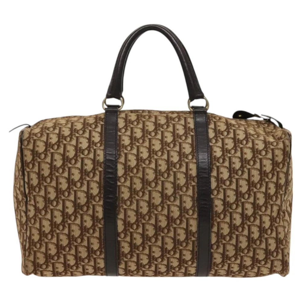 Vintage Dior Boston Bag 40 - Brown Trotter Canvas