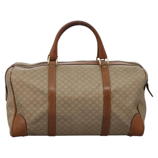CELINE BOSTON BAG MACADAM CANVAS