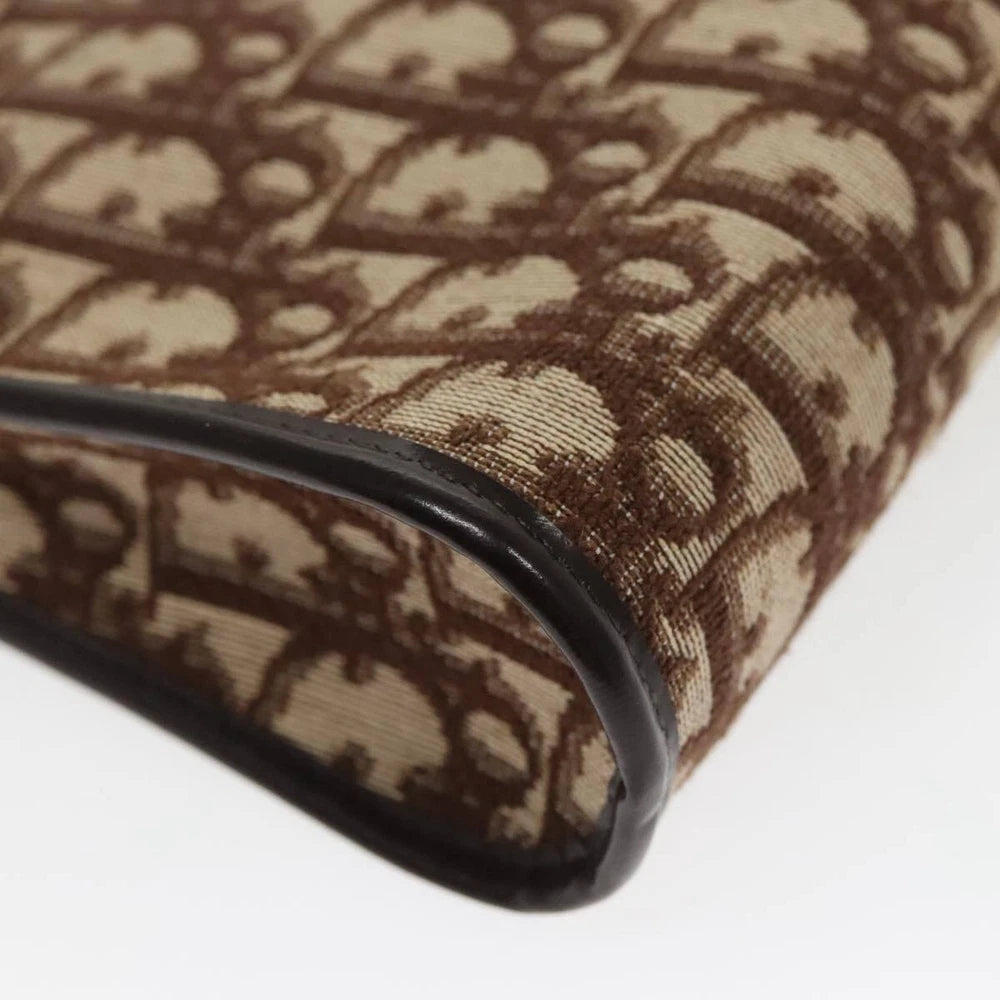 CHRISTIAN DIOR CLUTCH TROTTER CANVAS