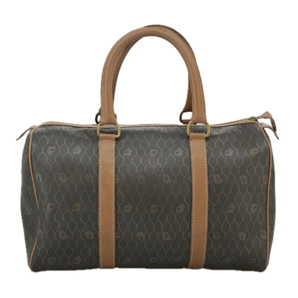CHRISTIAN DIOR BOSTON BAG HONEYCOMB CANVAS