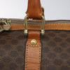 CELINE BOSTON BAG MACADAM CANVAS BROWN