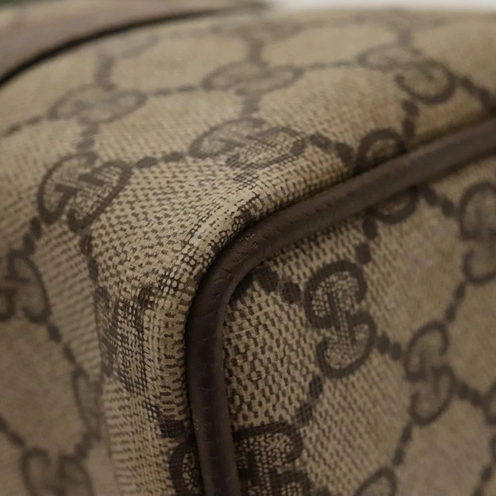 GUCCI BOSTON BAG GG SUPREME WEB SHERRY LINE