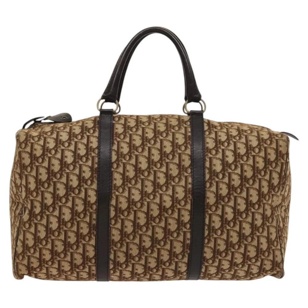 Vintage Dior Boston Bag 40 - Brown Trotter Canvas