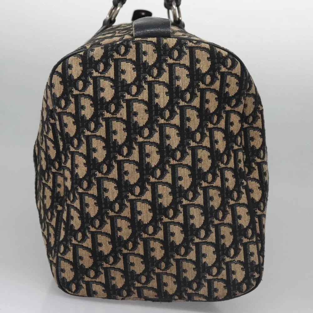 CHRISTIAN DIOR BOSTON BAG 40 TROTTER CANVAS