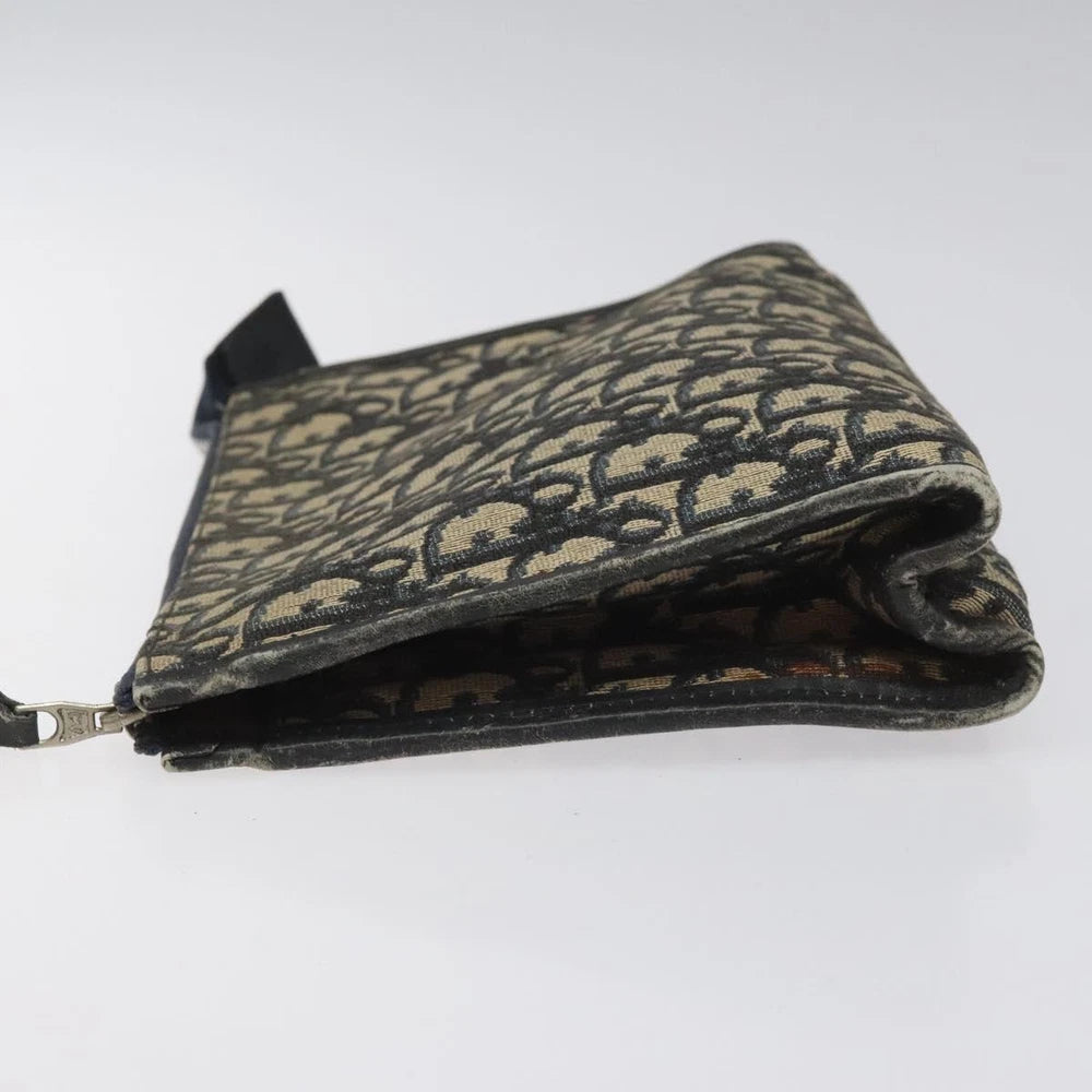 CHRISTIAN DIOR CLUTCH TROTTER CANVAS