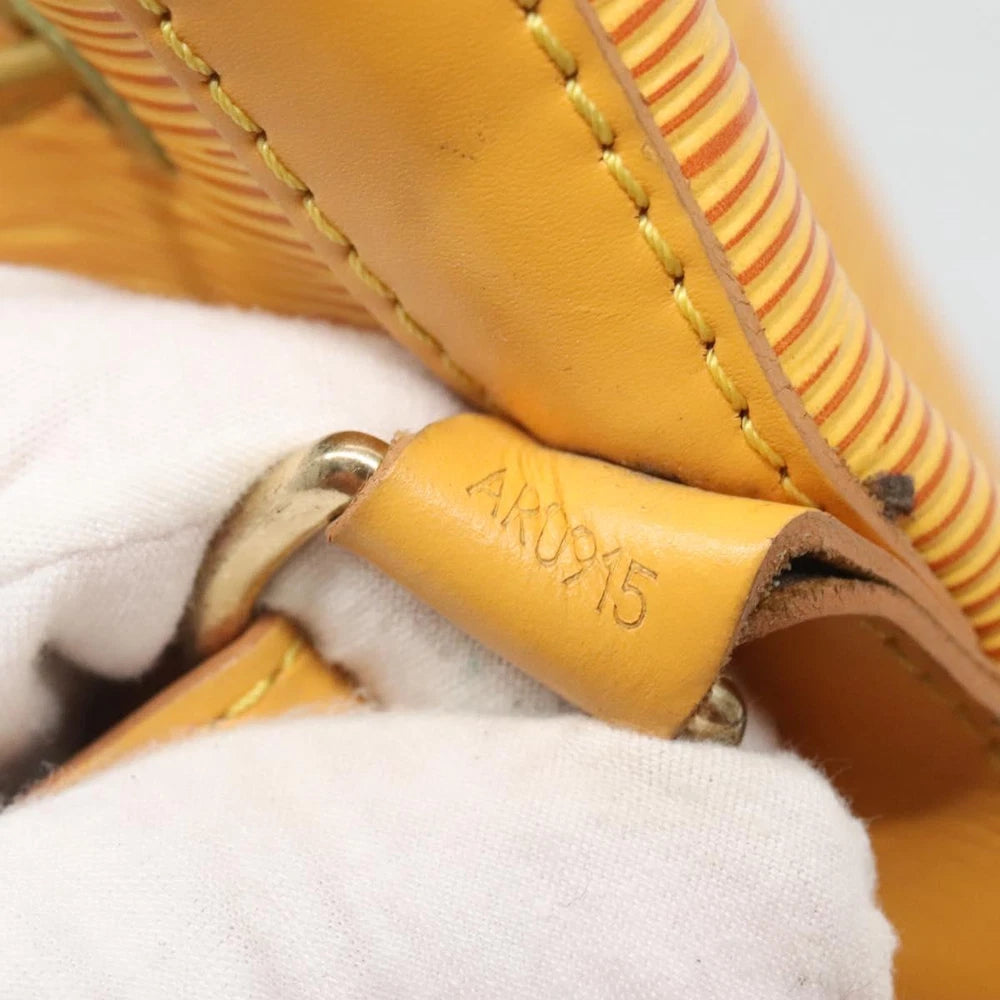 LOUIS VUITTON PETIT NOE BAG EPI LEATHER YELLOW