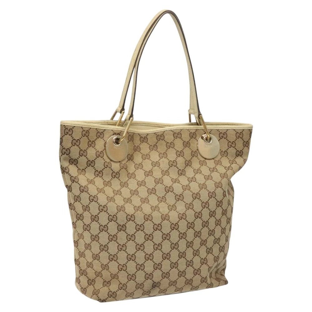 GUCCI TOTE BAG BEIGE GG CANVAS