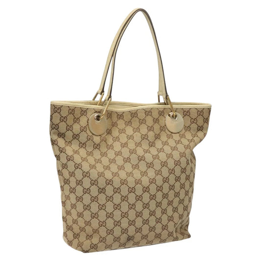 GUCCI TOTE BAG BEIGE GG CANVAS