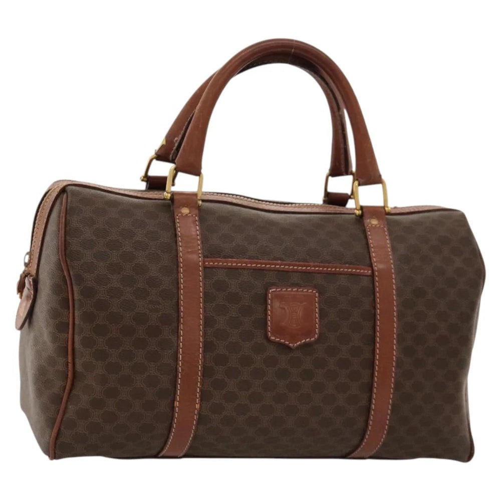 CELINE BOSTON BAG MACADAM CANVAS