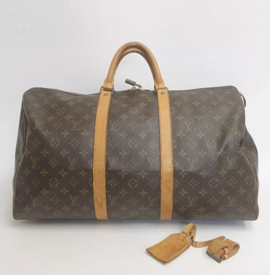 LOUIS VUITTON KEEPALL 50 BAG MONOGRAM CANVAS