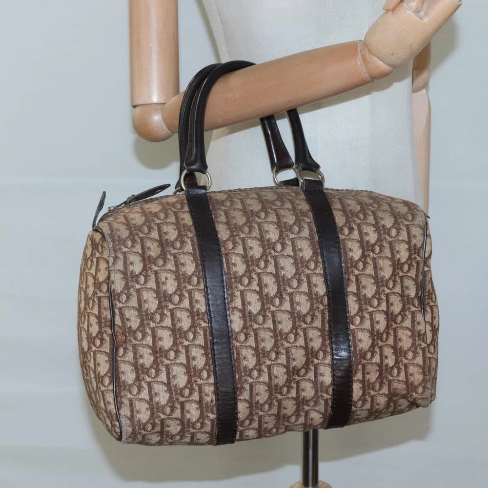 Dior Boston Bag 30 - Brown Trotter Canvas