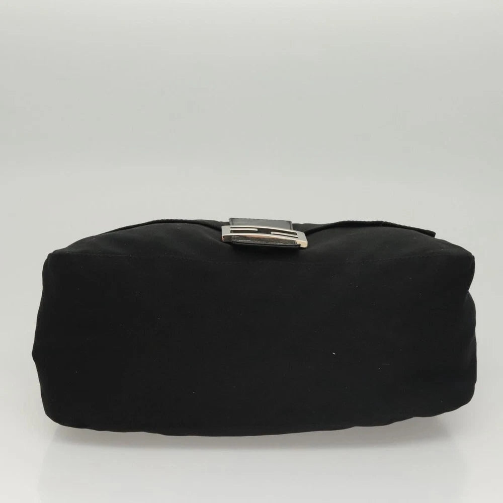 FENDI MAMMA BAGUETTE BLACK NYLON