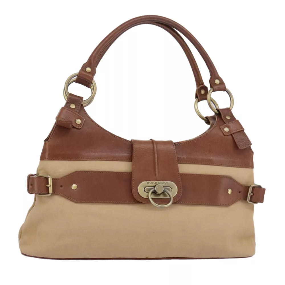 BURBERRY CANVAS SHOULDER BAG