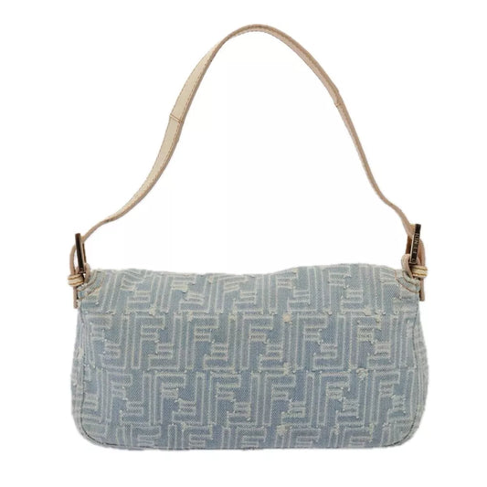 FENDI MAMMA BAGUETTE SHOULDER BAG DENIM ZUCCA CANVAS - Brands Select