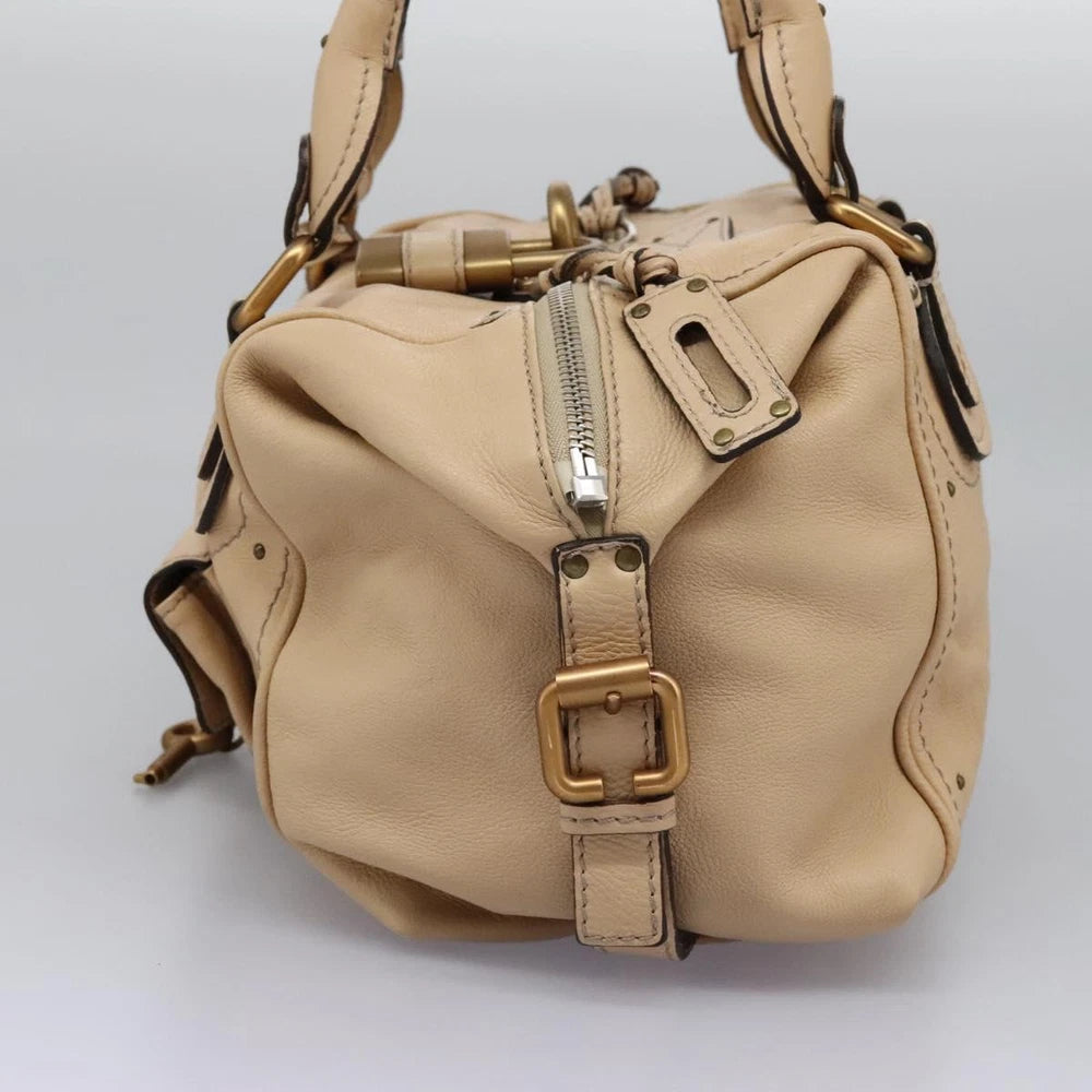 CHLOE PADDINGTON BAG BEIGE LEATHER