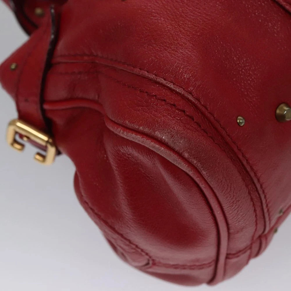 CHLOE PADDINGTON BAG RED LEATHER