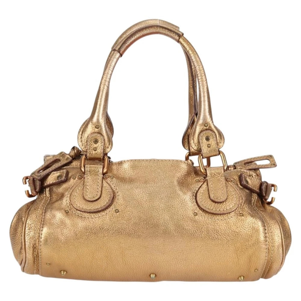 Chloe Paddington Bag - Gold Leather