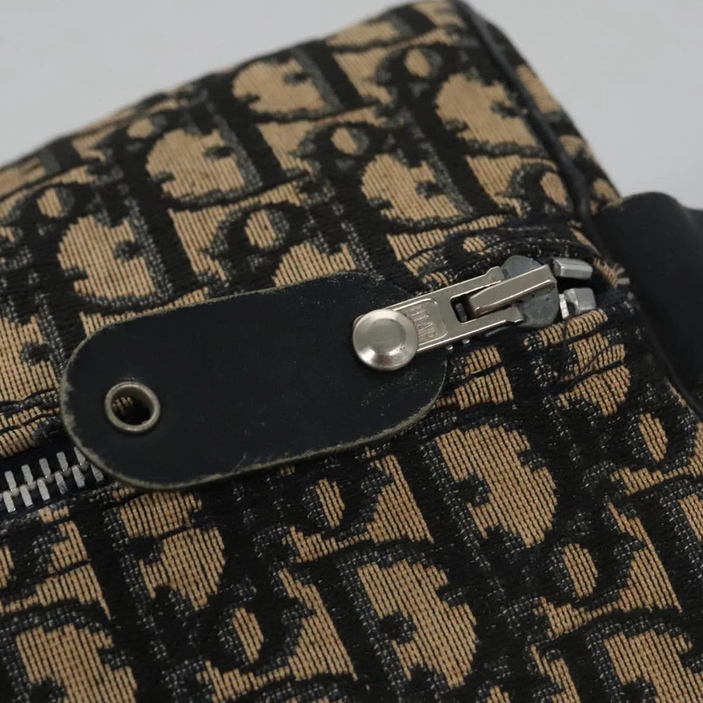 CHRISTIAN DIOR BOSTON BAG 40 TROTTER CANVAS