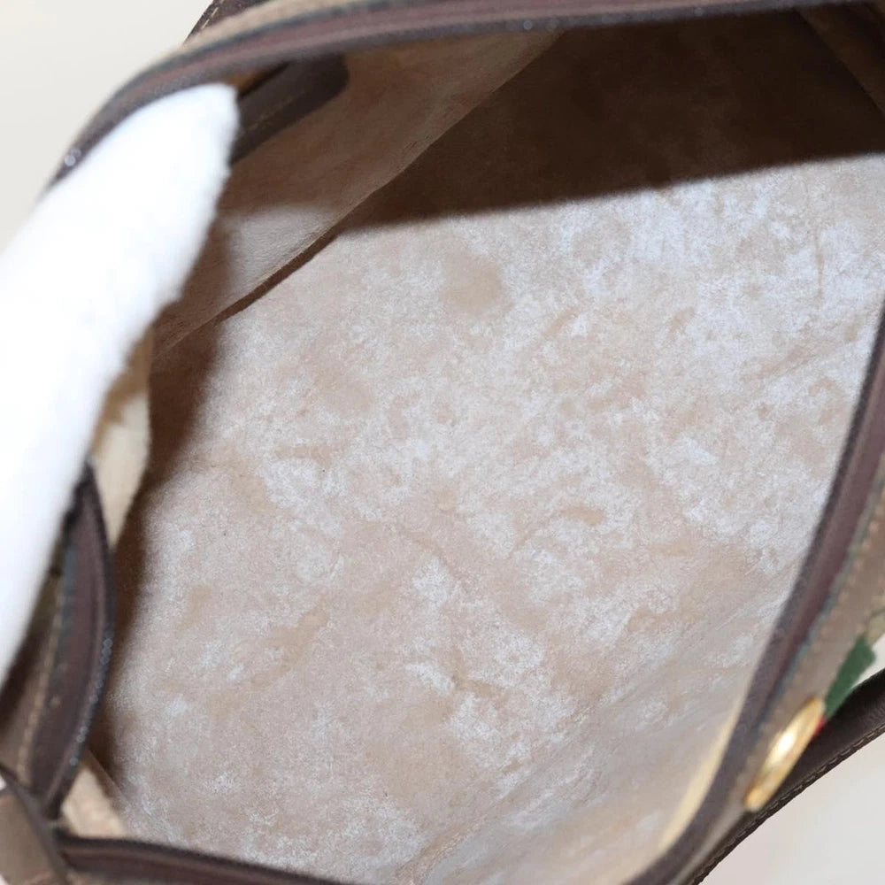 GUCCI BOSTON BAG GG SUPREME WEB SHERRY LINE