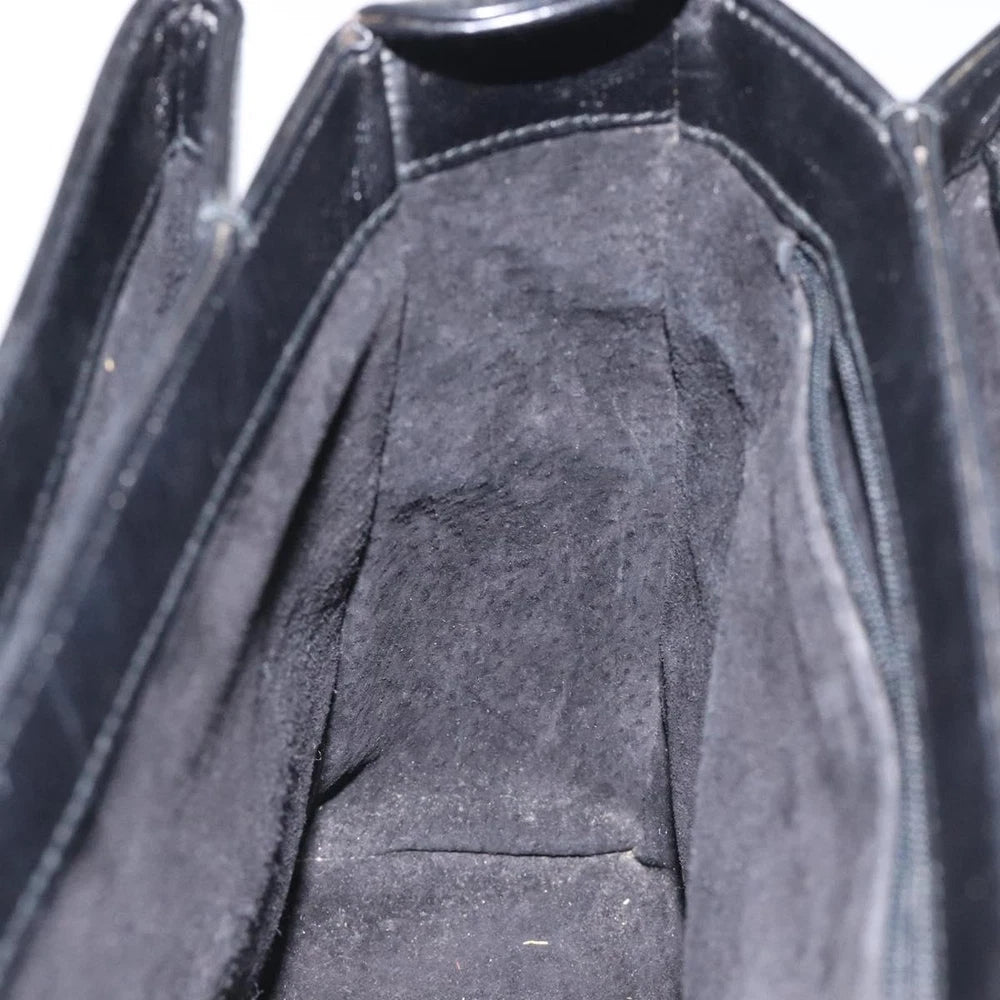 GUCCI BAMBOO BAG BLACK LEATHER