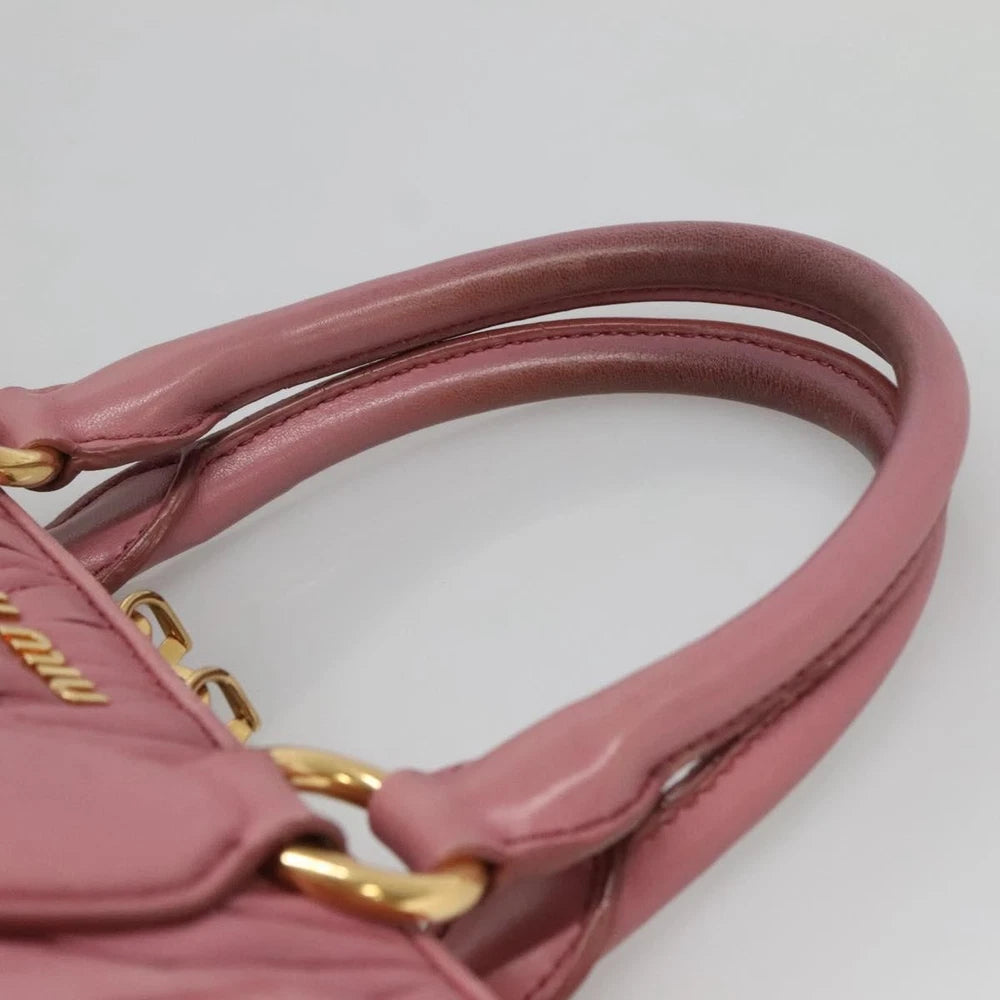 Miu Miu Matelasse Bag - Pink Leather