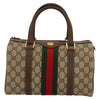 GUCCI BOSTON BAG GG SUPREME WEB SHERRY LINE
