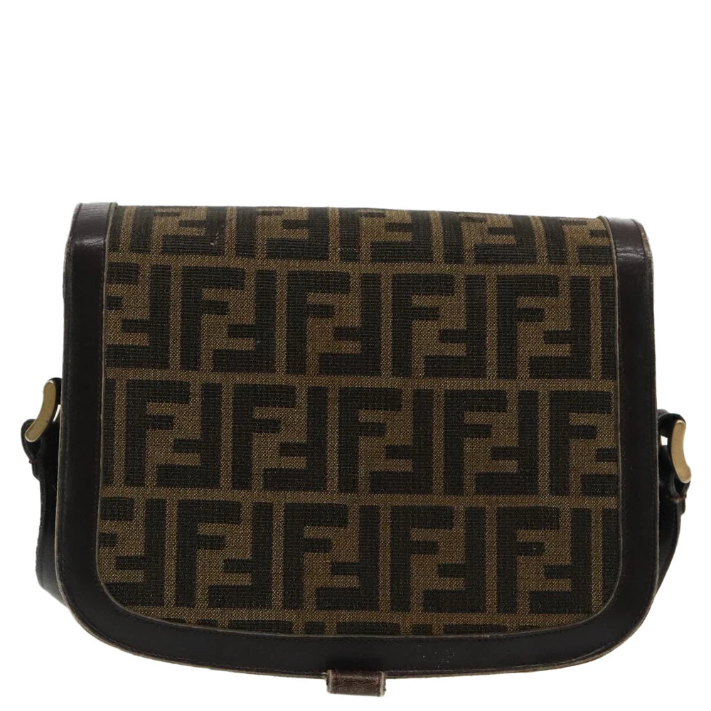 VINTAGE FENDI CROSSBODY BAG ZUCCA CANVAS