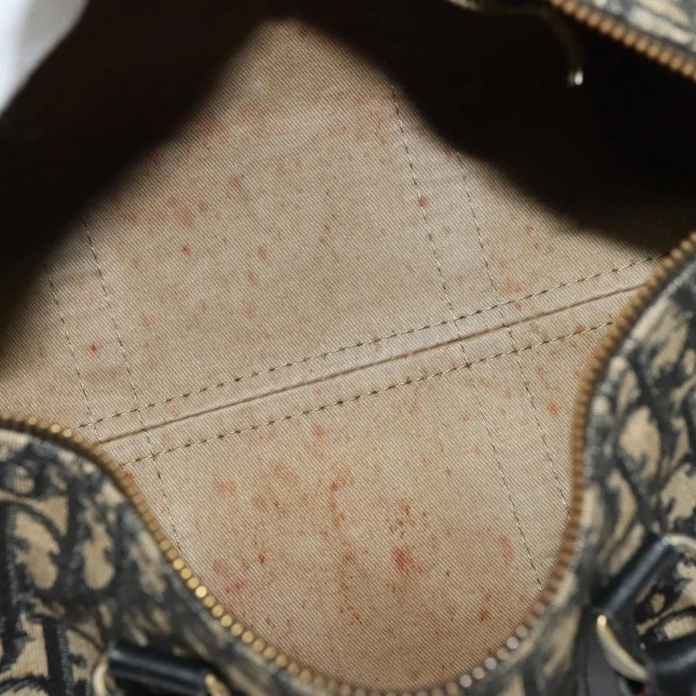 CHRISTIAN DIOR BOSTON BAG 30 TROTTER CANVAS