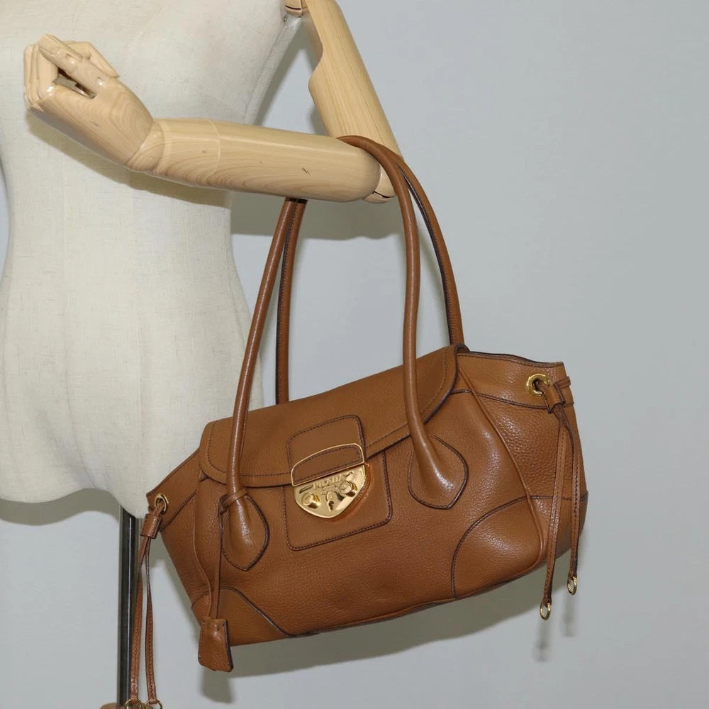 Prada Skulderveske - Brun Skinn