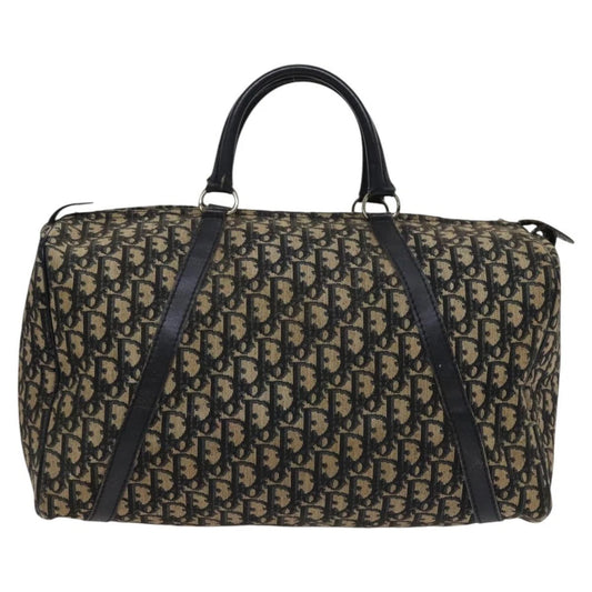 CHRISTIAN DIOR BOSTON BAG 40 TROTTER CANVAS