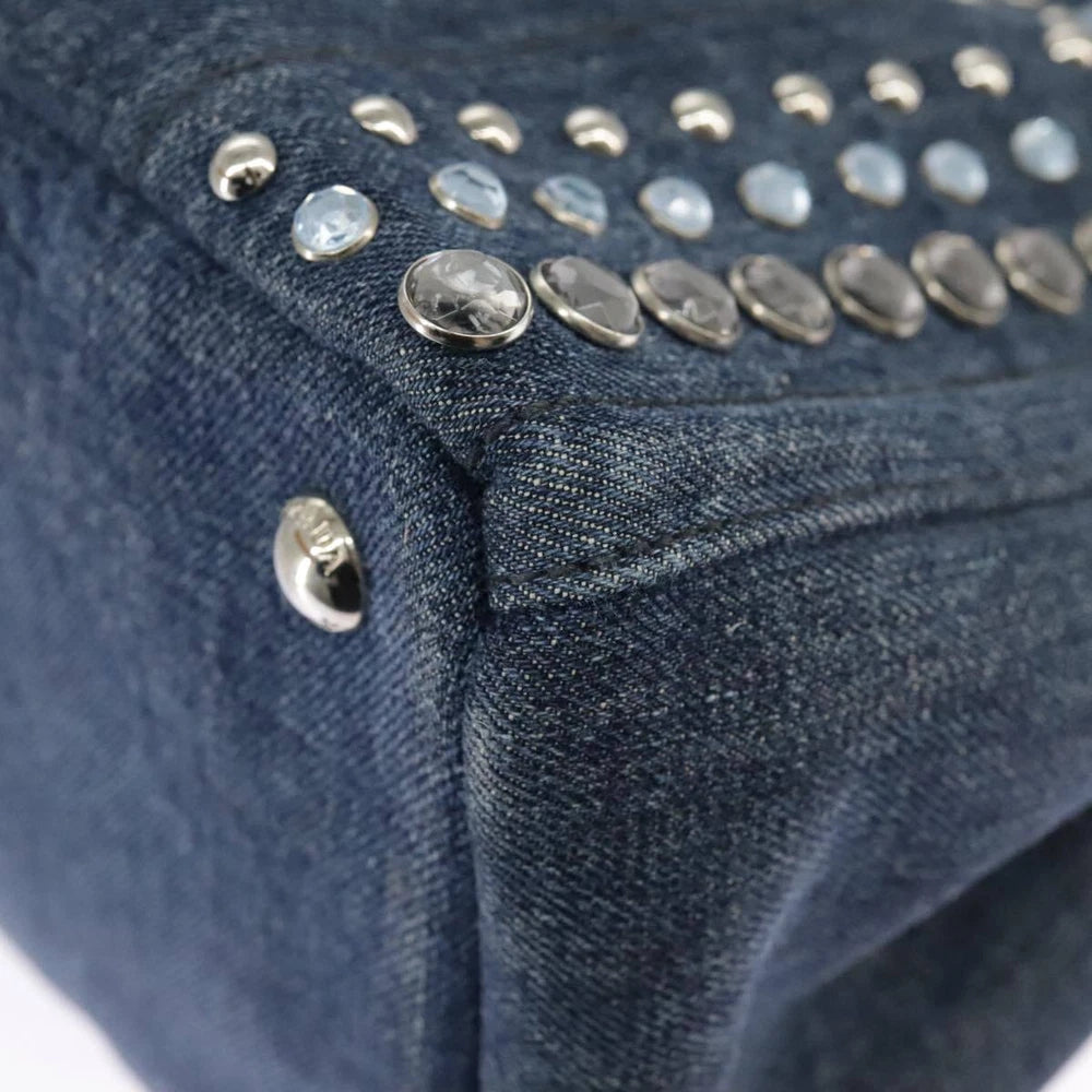 PRADA BIJOUX CANAPA BAG DENIM