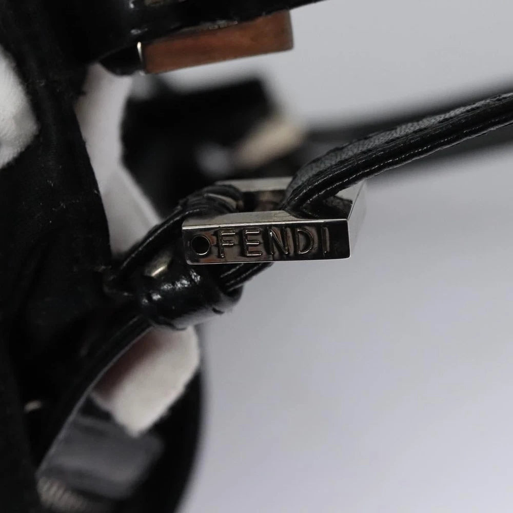 FENDI SHOULDER BAG BLACK NYLON