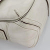 COACH SHOULDER BAG WHITE LEATHER
