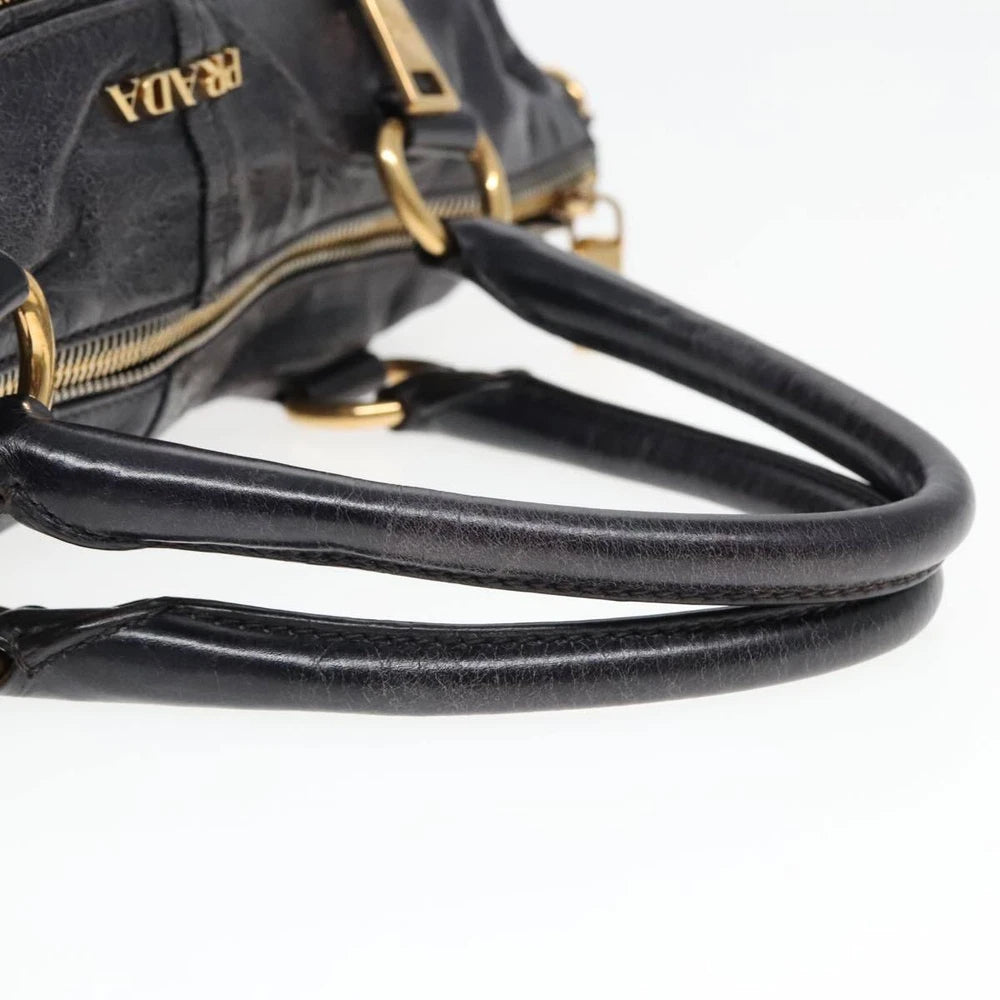 VINTAGE PRADA BAG BLACK LEATHER
