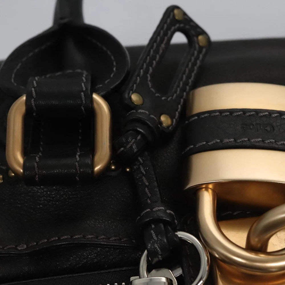 CHLOE PADDINGTON BAG BLACK LEATHER