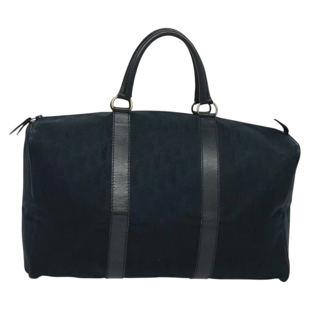 Vintage Dior Boston Bag - Navy Trotter Canvas