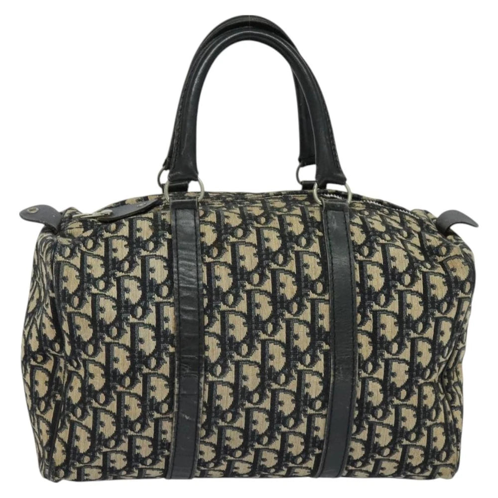 Vintage Dior Boston Bag 30 - Navy Trotter Canvas