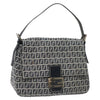 FENDI MAMMA BAGUETTE ZUCCHINO CANVAS NAVY