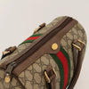 GUCCI BOSTON BAG GG SUPREME WEB SHERRY LINE