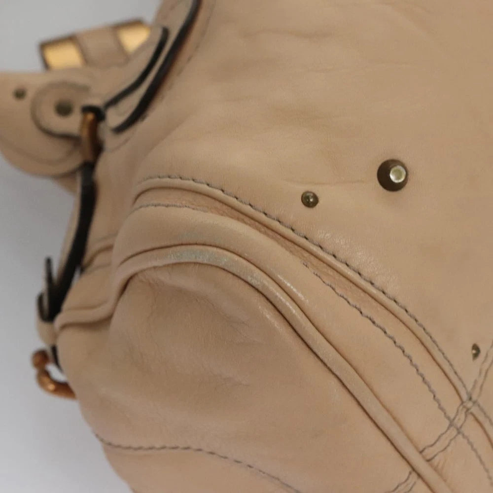 CHLOE PADDINGTON BAG BEIGE LEATHER