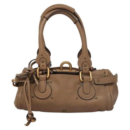 CHLOE PADDINGTON BAG BEIGE LEATHER