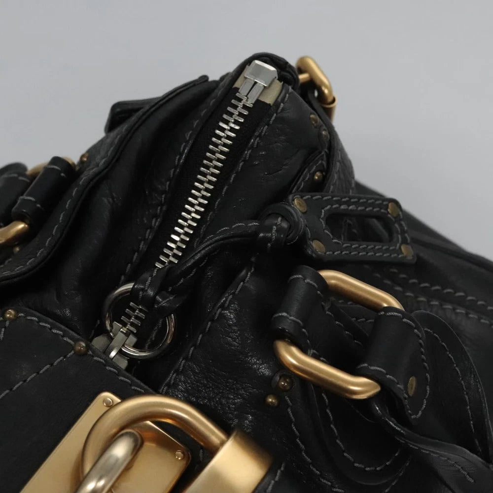 CHLOE PADDINGTON BAG BLACK LEATHER
