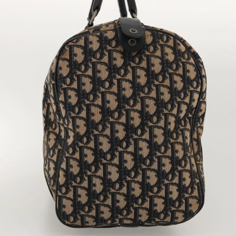 CHRISTIAN DIOR BOSTON BAG 40 TROTTER CANVAS