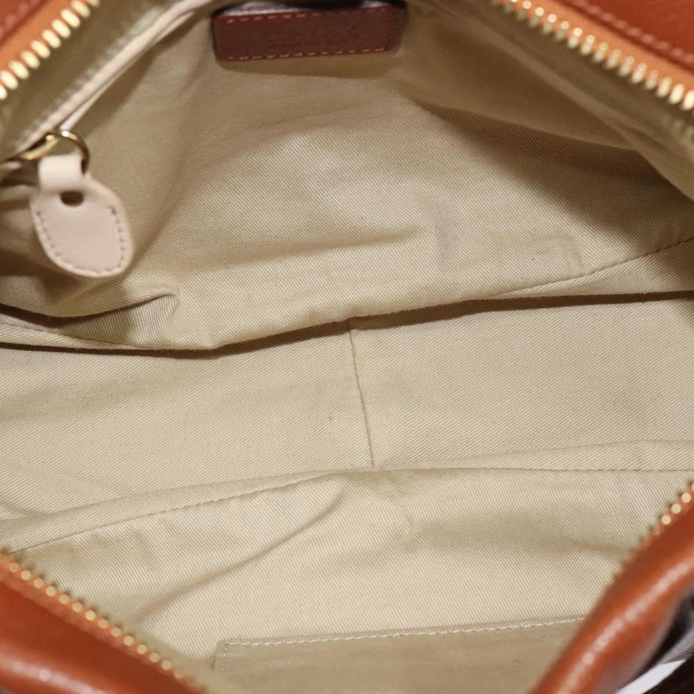 CHLOE PARATY BAG BROWN LEATHER
