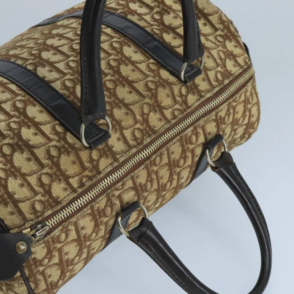 CHRISTIAN DIOR BOSTON BAG 30 TROTTER CANVAS