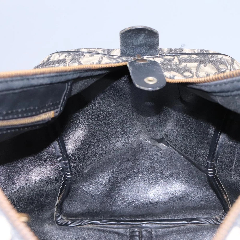 CHRISTIAN DIOR BOSTON BAG 40 TROTTER CANVAS