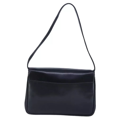 CELINE BLACK LEATHER SHOULDER BAG - Brands Select