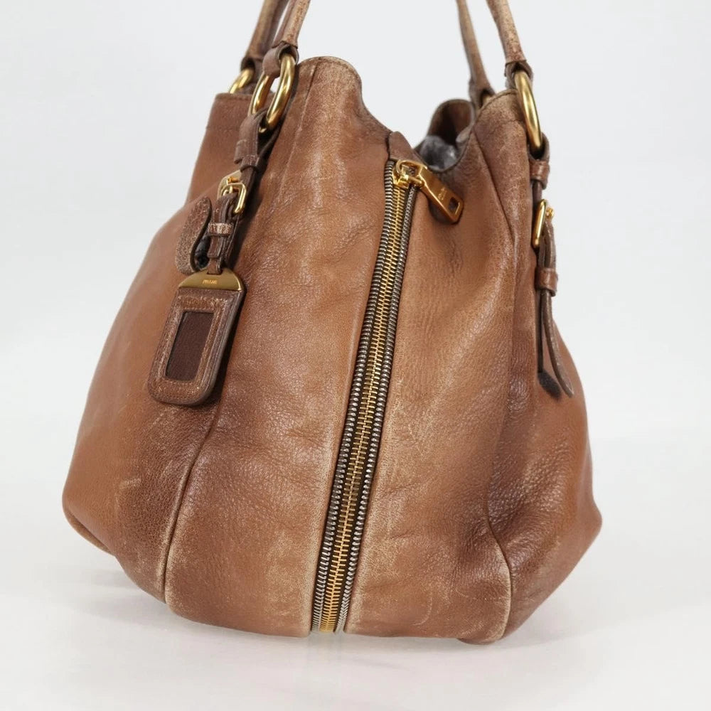 Vintage Prada Veske - Brun Skinn