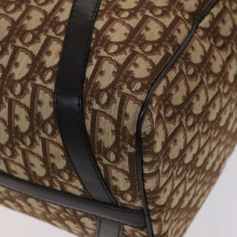 CHRISTIAN DIOR BOSTON BAG 40 TROTTER CANVAS